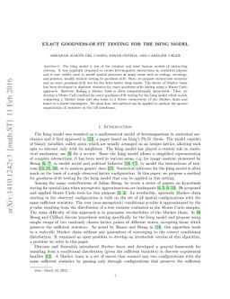 Exact goodness-of-fit testing for the Ising model