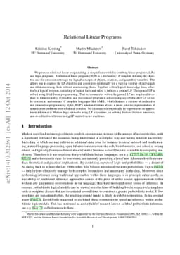 Relational Linear Programs