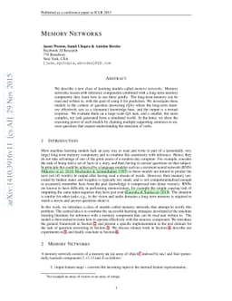 Memory Networks