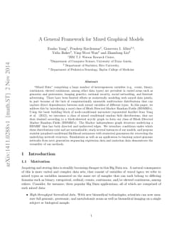 A General Framework for Mixed Graphical Models
