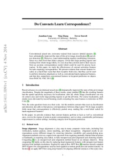 Do Convnets Learn Correspondence?