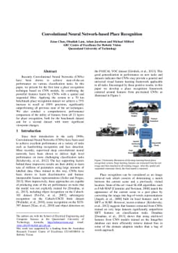 Convolutional Neural Network-based Place Recognition