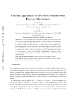 Gaussian Approximation of General Nonparametric Posterior Distributions