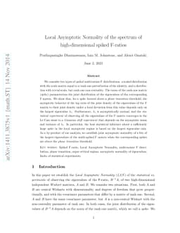 Local Asymptotic Normality of the spectrum of high-dimensional spiked
  F-ratios