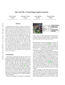 Show and Tell: A Neural Image Caption Generator