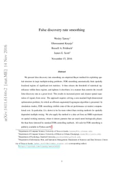False discovery rate smoothing