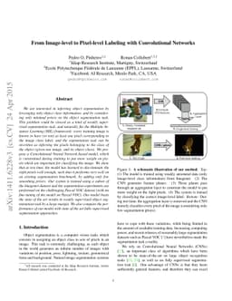 From Image-level to Pixel-level Labeling with Convolutional Networks