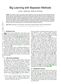 Big Learning with Bayesian Methods