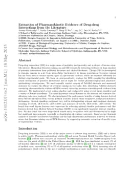 Extraction of Pharmacokinetic Evidence of Drug-drug Interactions from
  the Literature
