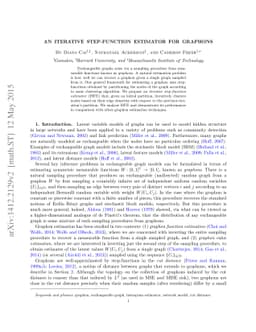 An iterative step-function estimator for graphons