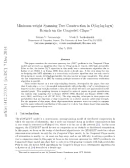 Minimum-weight Spanning Tree Construction in $O(\log \log \log n)$
  Rounds on the Congested Clique