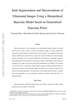 Joint Segmentation and Deconvolution of Ultrasound Images Using a
  Hierarchical Bayesian Model based on Generalized Gaussian Priors