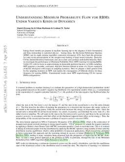 Understanding Minimum Probability Flow for RBMs Under Various Kinds of
  Dynamics