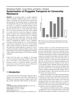 Systemization of Pluggable Transports for Censorship Resistance