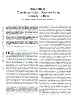 Detect2Rank : Combining Object Detectors Using Learning to Rank