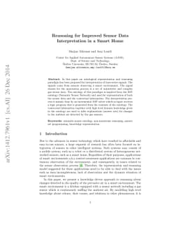 Reasoning for Improved Sensor Data Interpretation in a Smart Home
