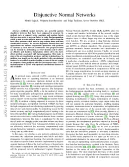 Disjunctive Normal Networks