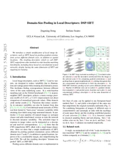 Domain-Size Pooling in Local Descriptors: DSP-SIFT
