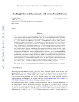 Breaking the Curse of Dimensionality with Convex Neural Networks