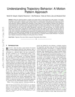 Understanding Trajectory Behavior: A Motion Pattern Approach