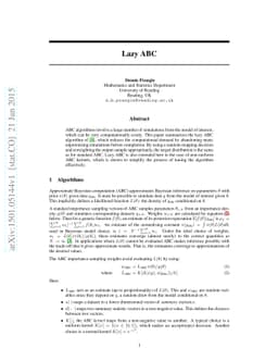 Lazier ABC