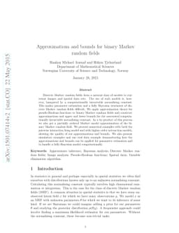 Approximations and bounds for binary Markov random fields