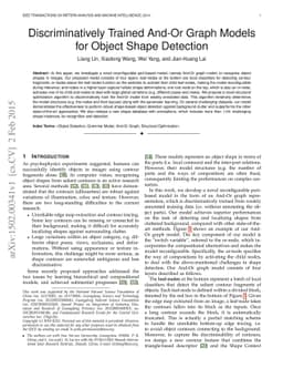 Discriminatively Trained And-Or Graph Models for Object Shape Detection