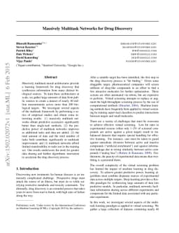 Massively Multitask Networks for Drug Discovery
