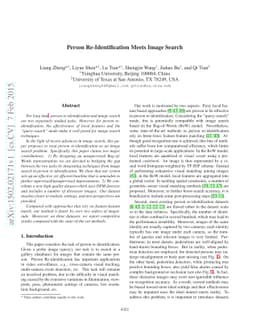 Person Re-identification Meets Image Search