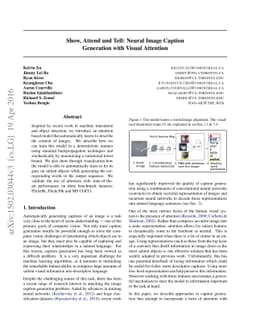 Show, Attend and Tell: Neural Image Caption Generation with Visual
  Attention