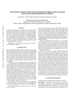 Asymptotic Justification of Bandlimited Interpolation of Graph signals
  for Semi-Supervised Learning