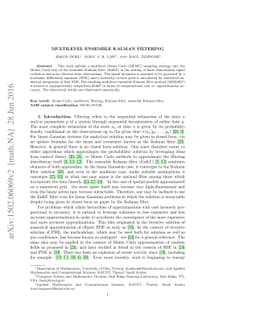 Multilevel ensemble Kalman filtering