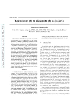 Exploration of the scalability of LocFaults