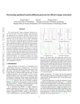 On learning optimized reaction diffusion processes for effective image
  restoration