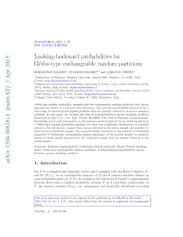 Looking-backward probabilities for Gibbs-type exchangeable random
  partitions