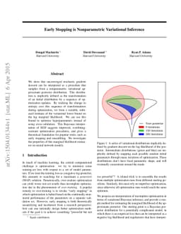 Early Stopping is Nonparametric Variational Inference
