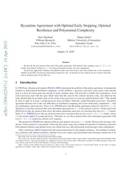 Byzantine Agreement with Optimal Early Stopping, Optimal Resilience and
  Polynomial Complexity