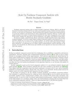 Scale Up Nonlinear Component Analysis with Doubly Stochastic Gradients