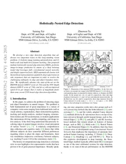 Holistically-Nested Edge Detection