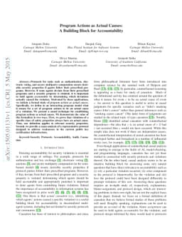 Program Actions as Actual Causes: A Building Block for Accountability