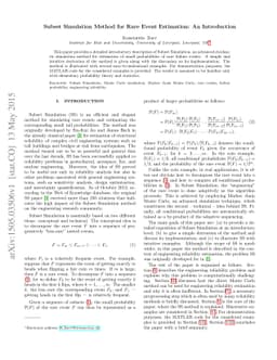 Subset Simulation Method for Rare Event Estimation: An Introduction