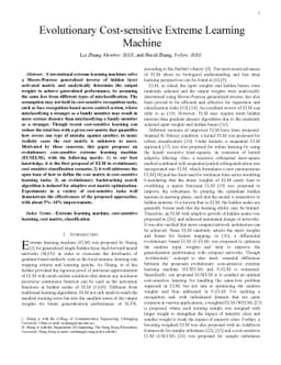 Evolutionary Cost-sensitive Extreme Learning Machine