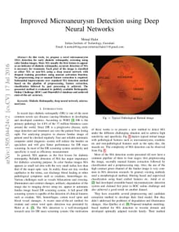 Improved Microaneurysm Detection using Deep Neural Networks
