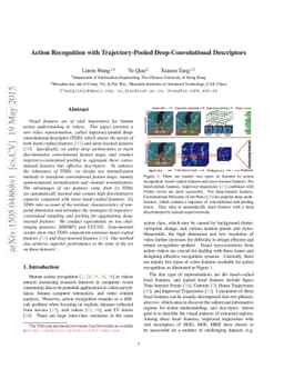 Action Recognition with Trajectory-Pooled Deep-Convolutional Descriptors