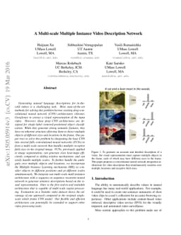 A Multi-scale Multiple Instance Video Description Network