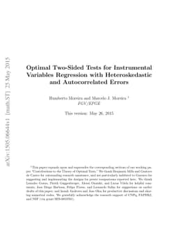 Optimal Two-Sided Tests for Instrumental Variables Regression with
  Heteroskedastic and Autocorrelated Errors