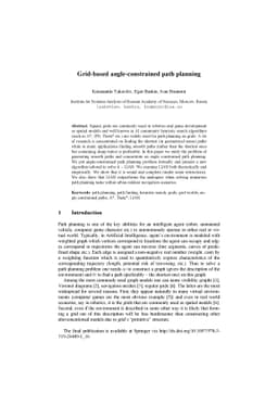 Grid-based angle-constrained path planning