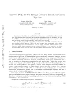 Improved SVRG for Non-Strongly-Convex or Sum-of-Non-Convex Objectives