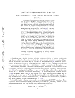 Variational consensus Monte Carlo
