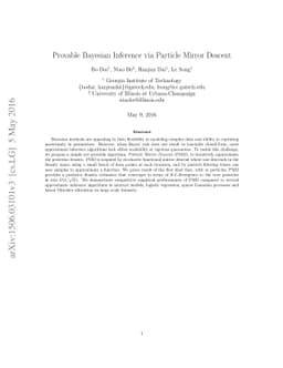 Provable Bayesian Inference via Particle Mirror Descent